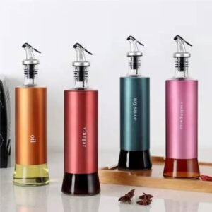 Glass Oil Control Pot 4 Pcs Set