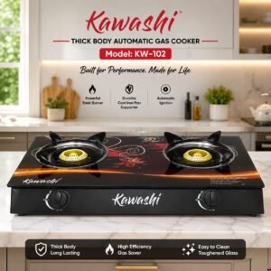 Kavashi LPG Gas Stove - Glass Top KW-102
