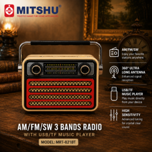 Mitsu 3 Bands Antique Redio MRT-821BT