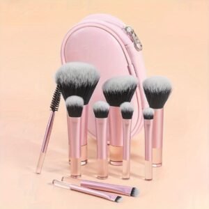 Makeup Brush Set with Pouch 10pcs