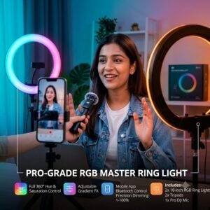 RGB Ring Light with 2.1m Stand