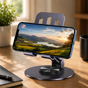 360° Rotatable Steel Phone Holder