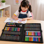 Kids 168 Colour Set [ Water Colour / Colour Pencils / Crayon / Paticklem