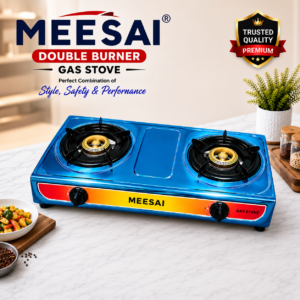 Meesai Double Burner Gas Stove